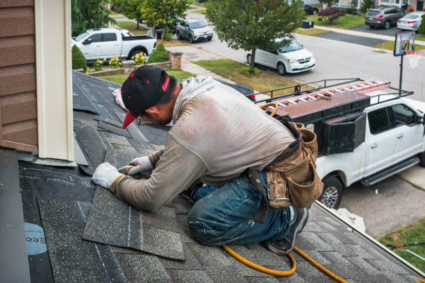 Professional Roof Replacement technician working in Guy, TX